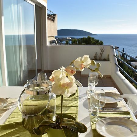 El Mar, 2 Bdr Seaview Apartment, 7 Min From Beach Lagonisi Dış mekan fotoğraf