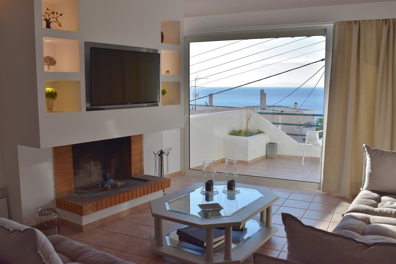 El Mar, 2 Bdr Seaview Apartment, 7 Min From Beach Lagonisi Dış mekan fotoğraf